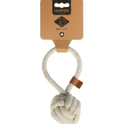D&D Home Harper Ball L 27 cm Natur Knudereb 15 mm - hundelegetøj