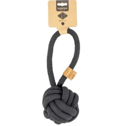 D&D Home Harper XS 18,5 cm Sort Knudereb 10 mm - hundelegetøj
