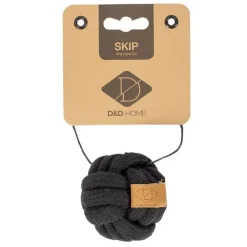 D&D Home Skip Ball XS 6 cm Sort Knudereb 10 mm - hundelegetøj