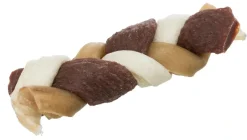 Denta Fun Flettet Tyggeben 85 g - robust hundesnack med bid i