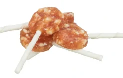 Denta Fun Slikkepind med kylling og ost 10 cm - sjov hundesnack