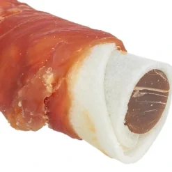 Denta Fun Tyggerulle med and og kyllingelever 17 cm - lækker hundesnack