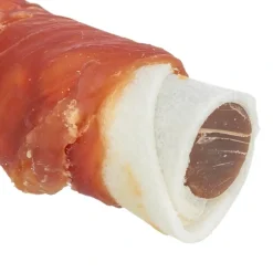 Denta Fun Tyggerulle med and og kyllingelever 28 cm - lækker hundesnack