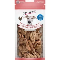 Dokas Frysetørrede kyllingehjerter 22 g - naturlige hundesnacks