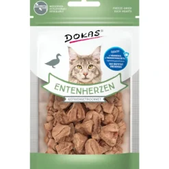 Dokas Kat Andehjerter 15 g - Naturlig skånsom og uimodståelig godbid til katte