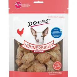 Dokas Kyllingebrystnuggets 110 g - lækre hundesnacks med kylling