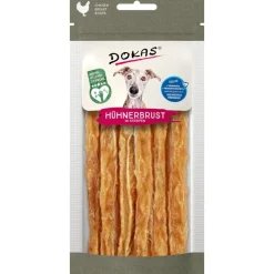 Dokas Kyllingebryststrimler 50 g - naturlige hundesnacks