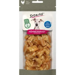 Dokas Kyllingebryststykker 50 g - naturlige hundesnacks af kylling