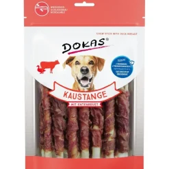 Dokas Tyggepind med andebryst 200 g - lækre hundesnacks