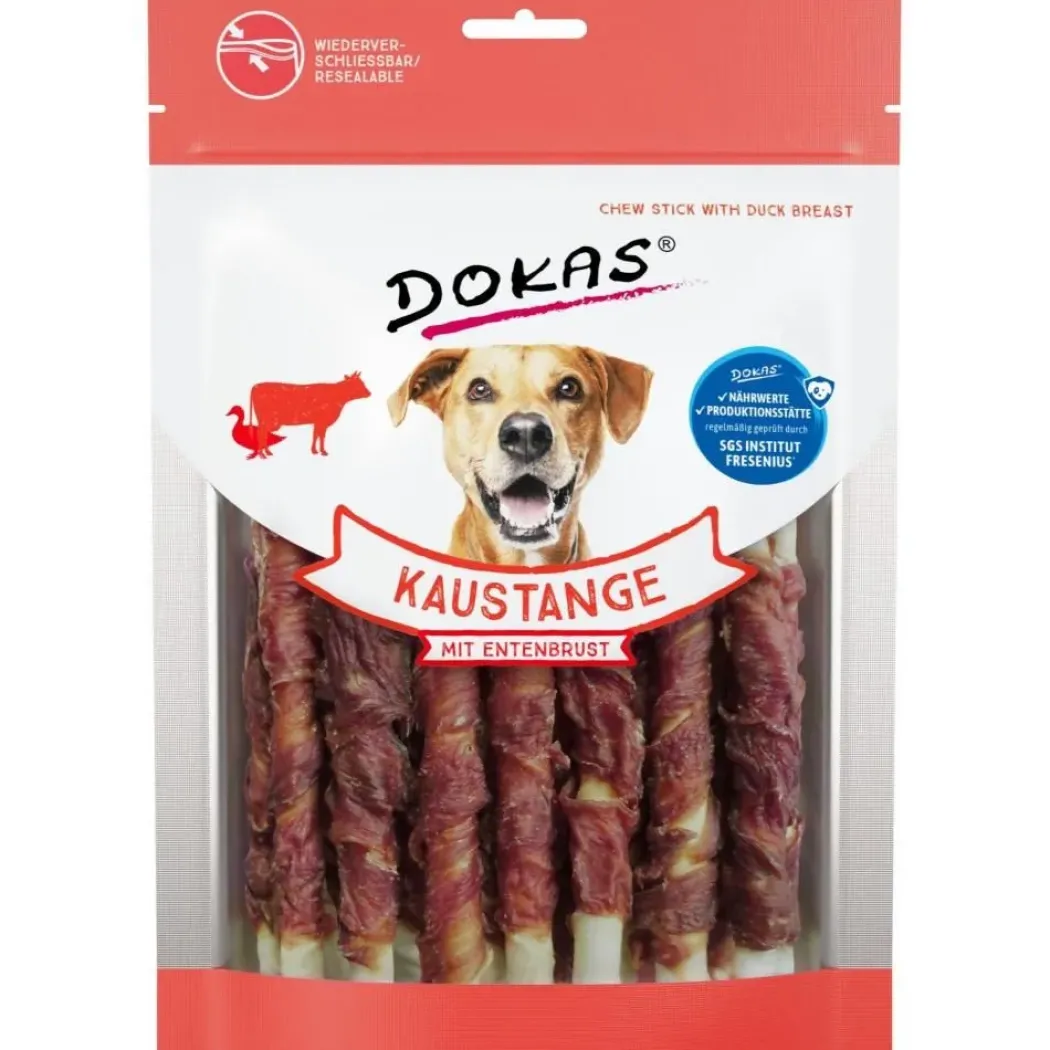 Dokas Tyggepind med andebryst 200 g - lækre hundesnacks