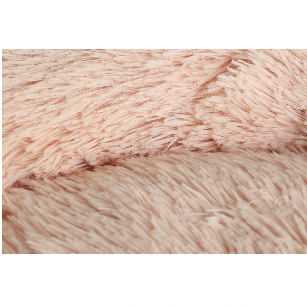 Donut Cozy Hundeseng Laksefarvet 50 cm - blød seng til små hunde
