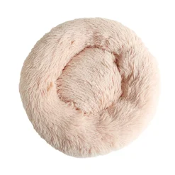 Donut Cozy Hundeseng Laksefarvet 50 cm - blød seng til små hunde