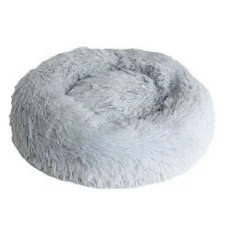 Donut Cozy Hundeseng Lysegrå 50 cm - blød og tryg seng til små hunde