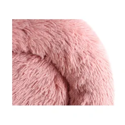 Donut Cozy Hundeseng Lyserød 60 cm - blød seng til mellemstore hunde