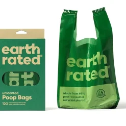 Earth Rated Øko hømhømposer med håndtag 120 stk