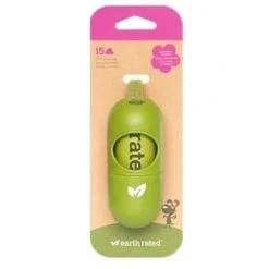 Earth Rated Øko hømhømposer 15 stk med lavendel og dispenser