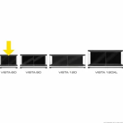 Exoterra Glas Terrarium Vista 60 Buet rude