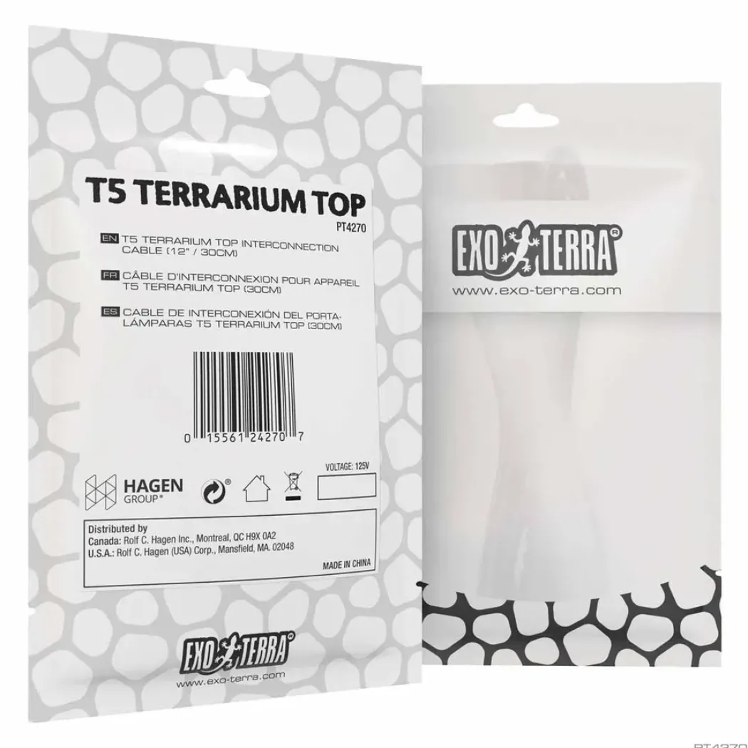Exo Terra T5 Terrarium Top - 30 cm Interconnection Cable