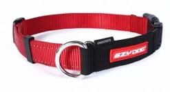 EzyDog Halvkvæler Halsbånd Rød S 26-34 cm