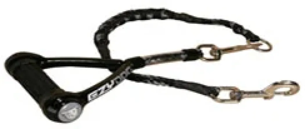 EzyDog Mongrel line Firm Grip grå 30 cm - stærk og sikker hundesnor