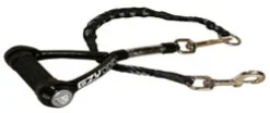 EzyDog Mongrel line Firm Grip sort 30 cm - kort og stærk hundesnor
