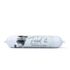 Feedit & Treat Pure Chicken 400 g - naturlig kyllingeskærepølse til hund og kat