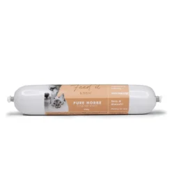 Feedit & Treat Pure Horse 400 g - naturlig hesteskærepølse til hund og kat