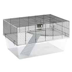 Ferplast Glassy 80 hamsterbur i sort