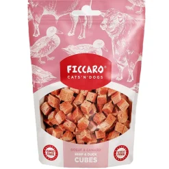 FICCARO Hundesnack Okse & And Cubes - i tern 100 g