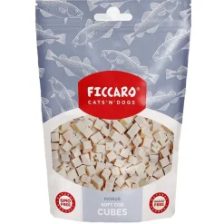 FICCARO Hundesnack Torsk Soft Cubes - bløde tern af torsk 100 g