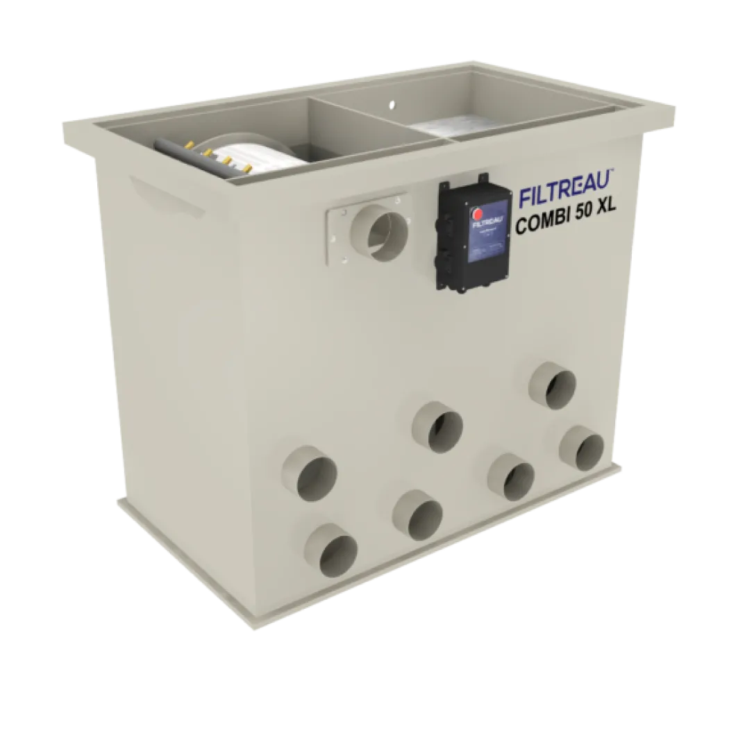 Filtreau Combi 50XL Gravity med spulepumpe og 2 x UV-C