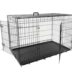 Flamingo Hundebur i metal Keo Sort XL