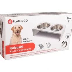 Flamingo Kobushi dobbeltskål 650 ml hvid