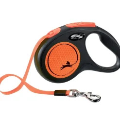Flexi New Neon bånd M 5 meter 25 kg orange