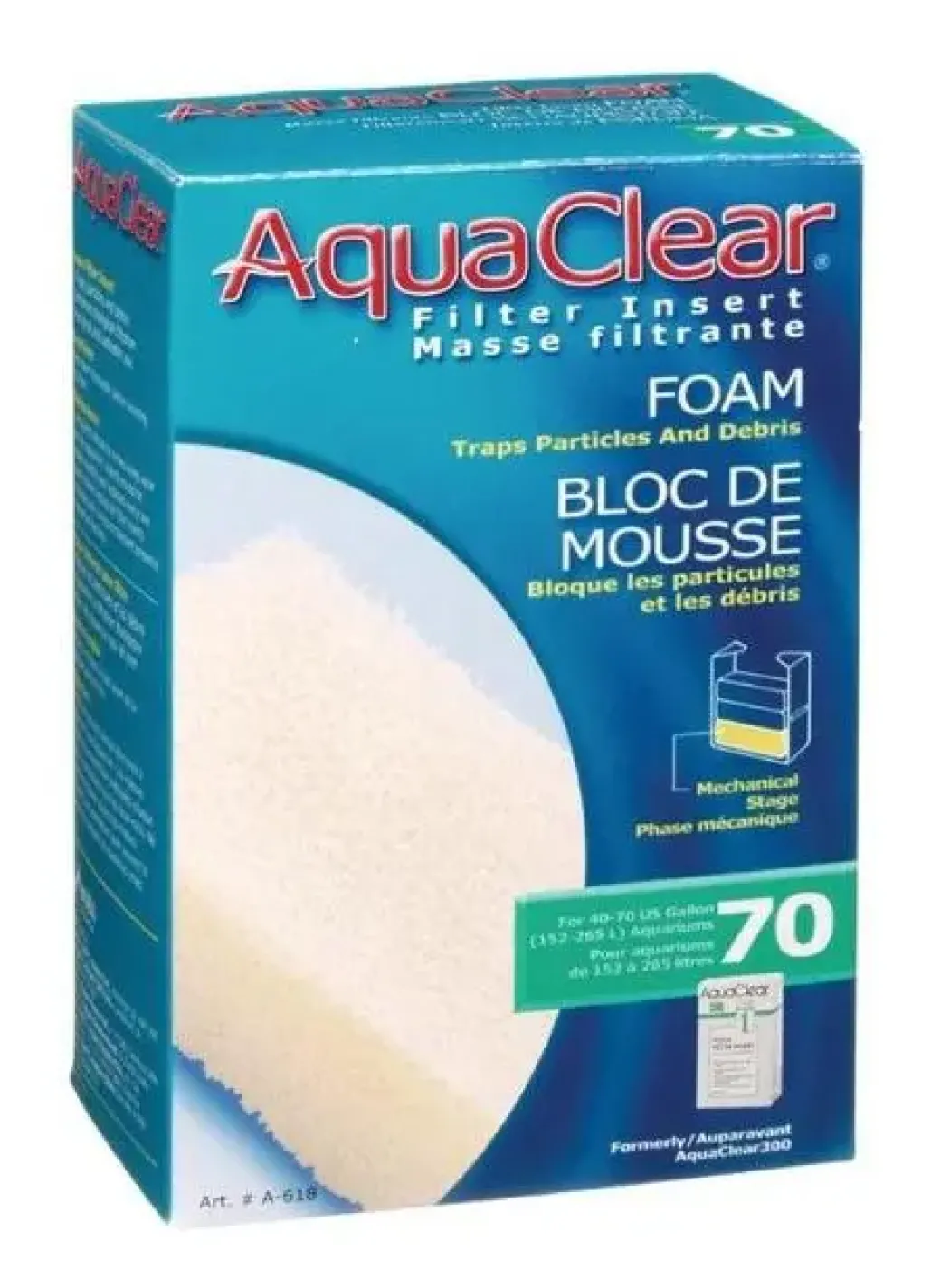 Fluval AquaClear AC 70 Skumfilter