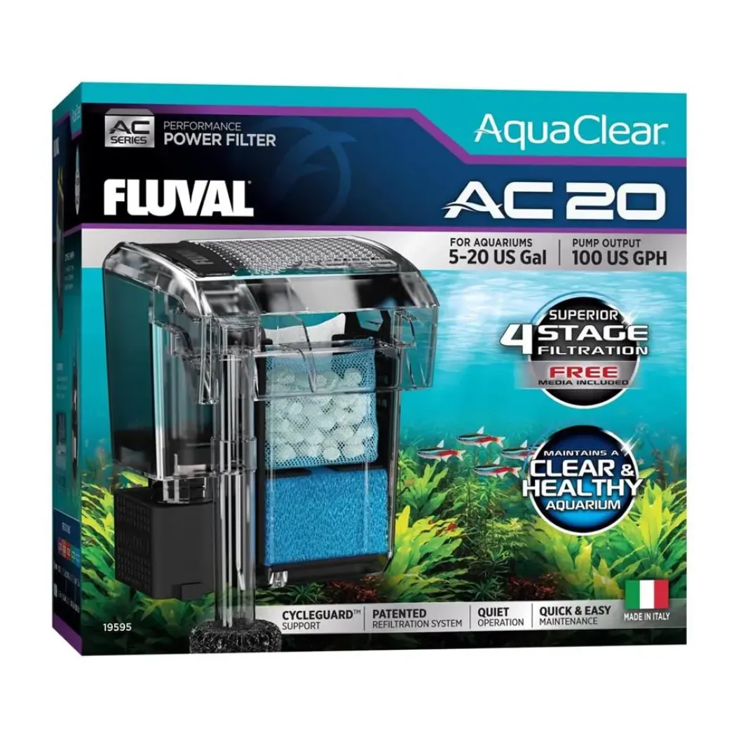 Fluval AquaClear Hængefilter AC 20 (Fluval Edge)