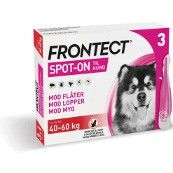 Frontect spot on 3 x 6 ml til hunde 40-60 kg - effektiv beskyttelse mod parasitter
