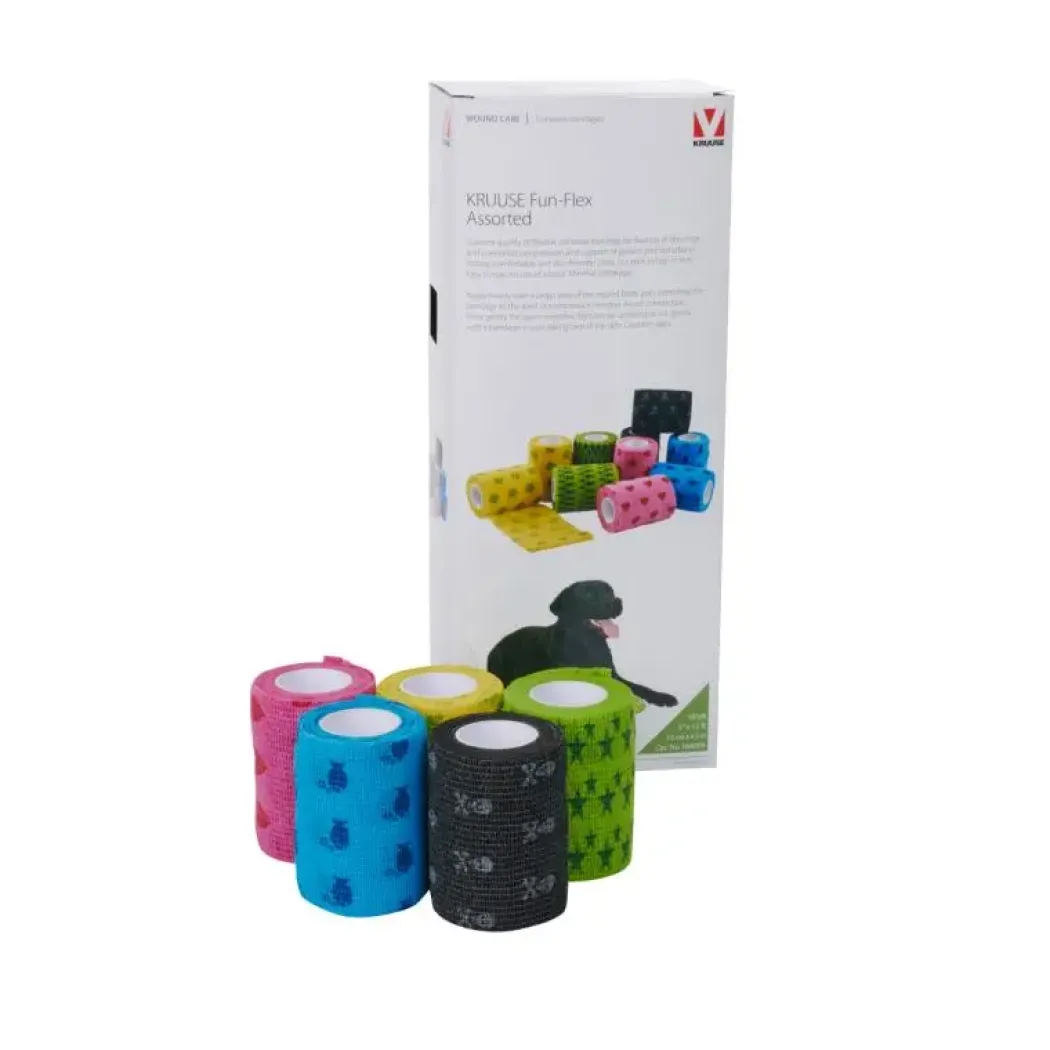 Fun Flex selvklæbende Pet Bandage 7,5 cm x 4,5 m