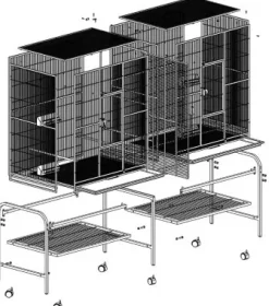GD Rival stuevoliere 165x54x158 cm