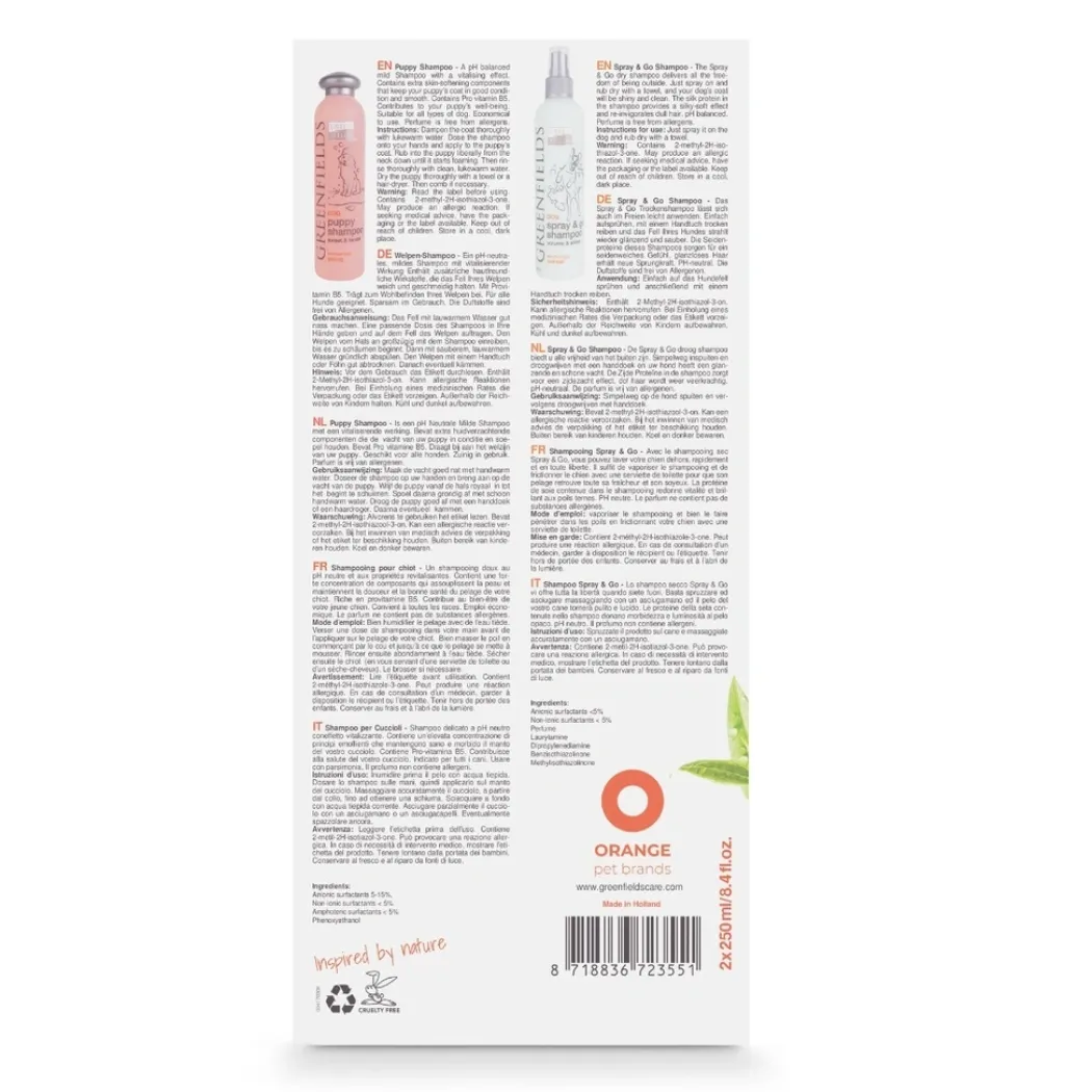 Greenfields Shampoo Spray and Go 270 ml