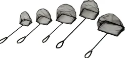Hagen Fiskenet grovmasket 25 cm 35 cm skaft Sort