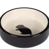 Hamsterskål Nala Sort-hvid Rund 8,5 cm