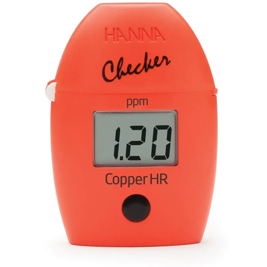 Hanna Checker HC HI702 til høje kobberniveauer i ferskvand (0,00 til 5,00 mg/l)