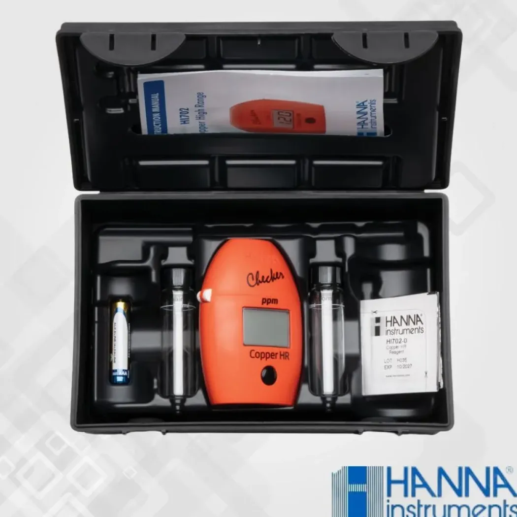 Hanna Checker HC HI702 til høje kobberniveauer i ferskvand (0,00 til 5,00 mg/l)