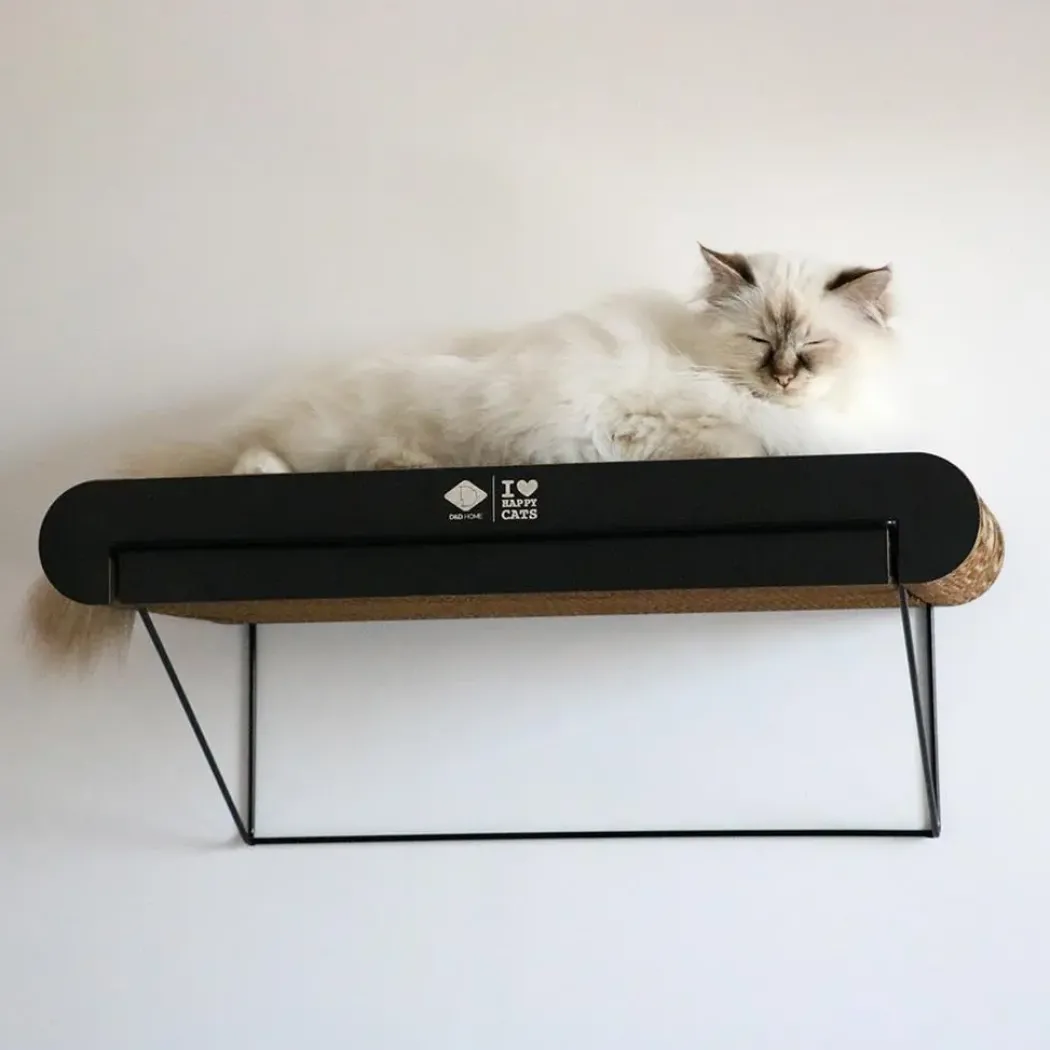 HappyCat DAVID Lige Vægmodul 60x29x24 cm Sort/Brun