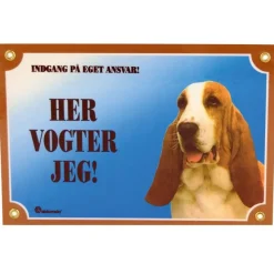 Her vogter jeg skilt med Basset