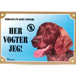 Her vogter jeg skilt med Setter
