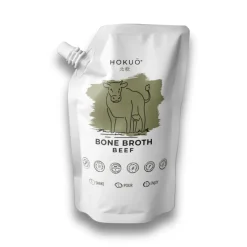 Hokuo Beef Bone Broth 400 ml - naturlig oksebouillon til hunde og katte