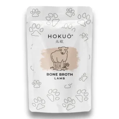 Hokuo Lamb Bone Broth 100 ml - naturlig lammebouillon til hunde og katte
