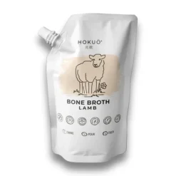 Hokuo Lamb Bone Broth 400 ml - naturlig lammebouillon til hunde og katte